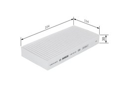 FILTRU AER HABITACLU BOSCH 1 987 432 184 - Compatibil cu CHRYSLER