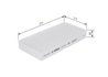FILTRU AER HABITACLU BOSCH 1 987 432 184 - Compatibil cu CHRYSLER