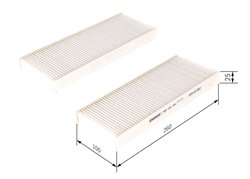FILTRU AER HABITACLU BOSCH 1 987 432 194 - Compatibil cu NISSAN