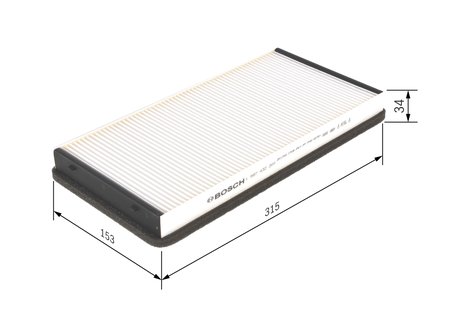 FILTRU AER HABITACLU BOSCH 1 987 432 200 - Compatibil cu PORSCHE