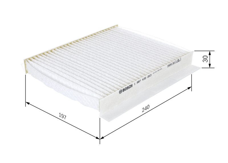Filtru aer habitaclu BOSCH 1 987 432 203