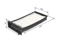 FILTRU AER HABITACLU BOSCH 1 987 432 198 - Compatibil cu CITROEN