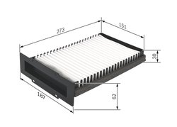 FILTRU AER HABITACLU BOSCH 1 987 432 210 - Compatibil cu LAND ROVER