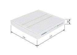 FILTRU AER HABITACLU BOSCH 1 987 432 216 - Compatibil cu CITROEN, FIAT, ISUZU, ISUZU (JIANGXI), MITSUBISHI, PEUGEOT