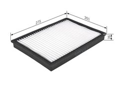 FILTRU AER HABITACLU BOSCH 1 987 432 222 - Compatibil cu CHEVROLET, OPEL, VAUXHALL