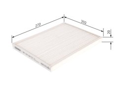 Filtru aer habitaclu BOSCH 1 987 432 236