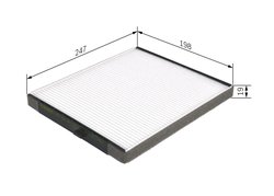 FILTRU AER HABITACLU BOSCH 1 987 432 241 - Compatibil cu CHEVROLET, DAEWOO, HOLDEN