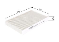 FILTRU AER HABITACLU BOSCH 1 987 432 247 - Compatibil cu INFINITI, NISSAN, RENAULT