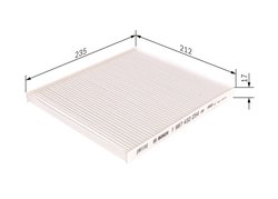 FILTRU AER HABITACLU BOSCH 1 987 432 254 - Compatibil cu HYUNDAI, KIA