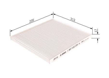 FILTRU AER HABITACLU BOSCH 1 987 432 254 - Compatibil cu HYUNDAI, KIA