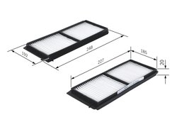 FILTRU AER HABITACLU BOSCH 1 987 432 275 - Compatibil cu MAZDA, MAZDA (CHANGAN)