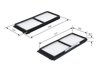 FILTRU AER HABITACLU BOSCH 1 987 432 275 - Compatibil cu MAZDA, MAZDA (CHANGAN)