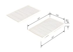 Filtru aer habitaclu BOSCH 1 987 432 278