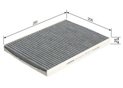 FILTRU AER HABITACLU BOSCH 1 987 432 312 - Compatibil cu AUDI, SEAT, SKODA, VW