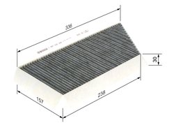 Filtru aer habitaclu BOSCH 1 987 432 348
