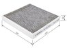 Filtru aer habitaclu BOSCH 1 987 432 368