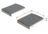 Filtru aer habitaclu BOSCH 1 987 432 386