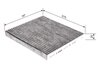 FILTRU AER HABITACLU BOSCH 1 987 432 392 - Compatibil cu MAZDA