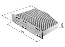 Filtru aer habitaclu BOSCH 1 987 432 397