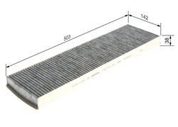 Filtru aer habitaclu BOSCH 1 987 432 399