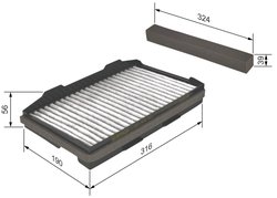 Filtru aer habitaclu BOSCH 1 987 432 401