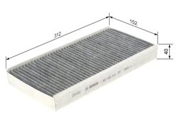 FILTRU AER HABITACLU BOSCH 1 987 432 412 - Compatibil cu CITROEN, PEUGEOT