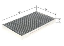 Filtru aer habitaclu BOSCH 1 987 432 495