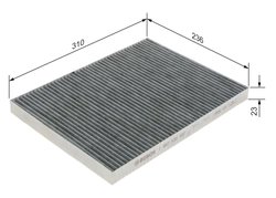 FILTRU AER HABITACLU BOSCH 1 987 432 497 - Compatibil cu CHRYSLER, DODGE