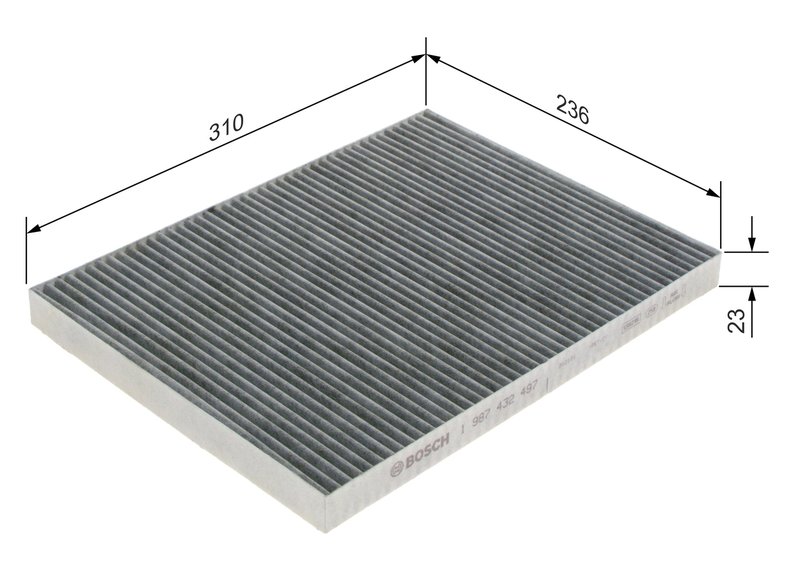 Filtru aer habitaclu BOSCH 1 987 432 497