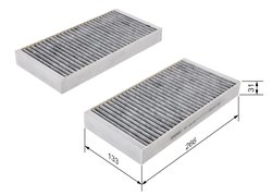 FILTRU AER HABITACLU BOSCH 1 987 432 500 - Compatibil cu RENAULT