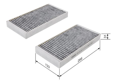 FILTRU AER HABITACLU BOSCH 1 987 432 500 - Compatibil cu RENAULT