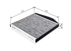 Filtru aer habitaclu BOSCH 1 987 432 531