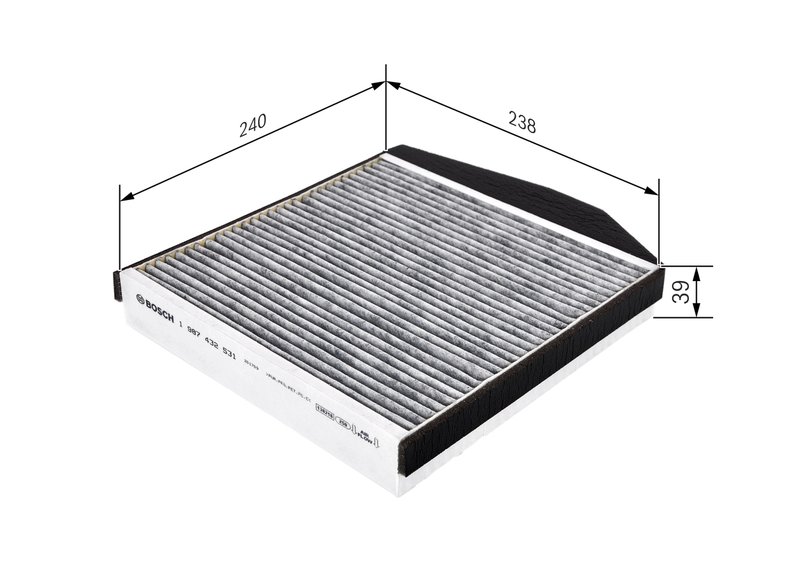 Filtru aer habitaclu BOSCH 1 987 432 531