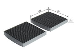 Filtru aer habitaclu BOSCH 1 987 432 542