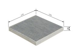 Filtru aer habitaclu BOSCH 1 987 432 566