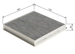 FILTRU AER HABITACLU BOSCH 1 987 432 568 - Compatibil cu JAGUAR