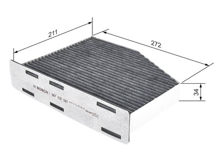 Filtru aer habitaclu BOSCH 1 987 432 597