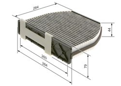 Filtru aer habitaclu BOSCH 1 987 435 001