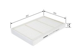 Filtru aer habitaclu BOSCH 1 987 435 004