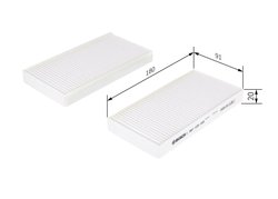 FILTRU AER HABITACLU BOSCH 1 987 435 008 - Compatibil cu DODGE, JEEP