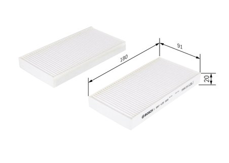 FILTRU AER HABITACLU BOSCH 1 987 435 008 - Compatibil cu DODGE, JEEP