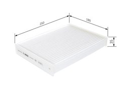 Filtru aer habitaclu BOSCH 1 987 435 010