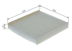 FILTRU AER HABITACLU BOSCH 1 987 435 011 - Compatibil cu ALPINE, DACIA, INFINITI, LADA, MITSUBISHI, NISSAN, RENAULT