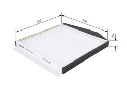 FILTRU AER HABITACLU BOSCH 1 987 435 061 - Compatibil cu VOLVO