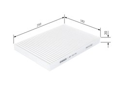 FILTRU AER HABITACLU BOSCH 1 987 435 075 - Compatibil cu RENAULT
