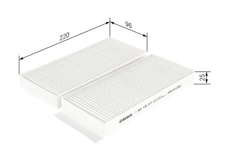 Filtru aer habitaclu BOSCH 1 987 435 077