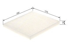 Filtru aer habitaclu BOSCH 1 987 435 096