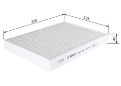 FILTRU AER HABITACLU BOSCH 1 987 435 103 - Compatibil cu POLESTAR, VOLVO, VOLVO ASIA