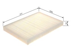 FILTRU AER HABITACLU BOSCH 1 987 435 105 - Compatibil cu AUDI, BENTLEY, LAMBORGHINI, PORSCHE, VW