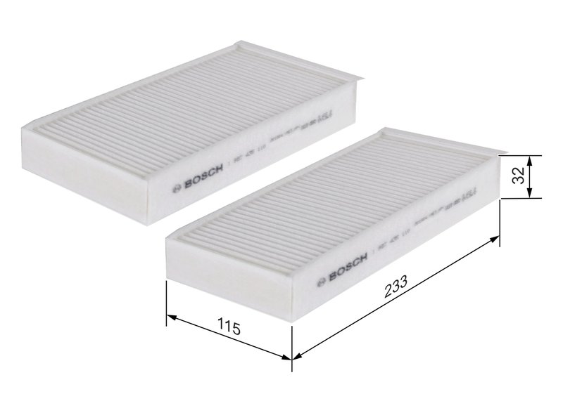 FILTRU AER HABITACLU BOSCH 1 987 435 110 - Compatibil cu BMW, MINI